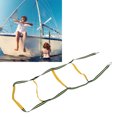 thumbnail image 3 of Marine Rope Ladder,   Reflective Rope 4 Steps Reinforced Foldable Boat Rope Ladder Extension Rubber Ladder  for Inflatable Boats, 3 of 8