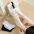 thumbnail image 2 of ERDOUY 10 pairs of Womens Cotton Crew Socks, Thin Soft Comfort Breathable Dress Socks, Above Ankle Crew Socks for Business, Casual，Athletic Sock (Blue）, 2 of 2
