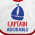 thumbnail image 4 of Inktastic Captain Adorable, Sailing Boat, Sailor, Sailing Boys Baby Bib, 4 of 4