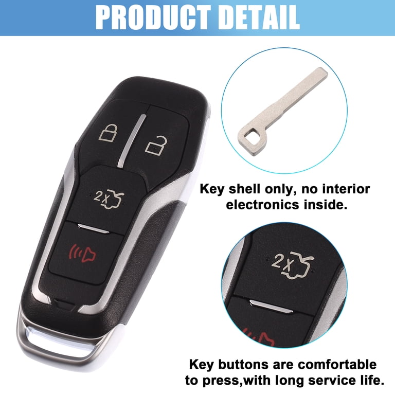 Replacement Shell Case For 2015-2017 Ford Edge Key Fob Remote | No Electronics