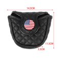 thumbnail image 2 of Cubierta de putter de mazo de golf,Cubierta de cabeza de putter de mazo de golf Cuero de PU duradero,Golf Putter Headcover Deportes Protector Impermeable,Funda protectora para cabeza de palo de, 2 of 9