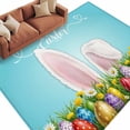thumbnail image 6 of Easter Area Rug 6x9 Washable Rug Non Slip Bunny Colorful Eggs Spring Floral Botanical Large Area Rug Soft Stainresistant Indoor Floor Carpet for Living Room Bedroom Home Office Dining Room Nursery, 6 of 8