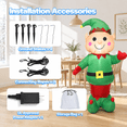 Himars Inflatable 5ft Hmas Inflatable Boy With Build-in Led Lights Blow Up Outdoor Indoor ...