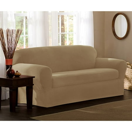 Maytex Stretch Reeves 2 Piece Loveseat Furniture Cover Slipcover