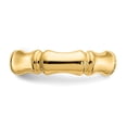 thumbnail image 4 of 14K Yellow Gold Ring Band Toe Bamboo, Size 6, 4 of 5