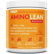 RSP Nutrition AminoLean Recovery Post Workout BCAAs and EAAs Amino Acids Supplement for Lean Muscle, Blood Orange Flavor, 30 Servings