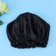 thumbnail image 2 of Sombrero doble de seda con capucha para dormir de raso gorro de dormir Capucha para la noche Sombrero de dormir (Negro), 2 of 6