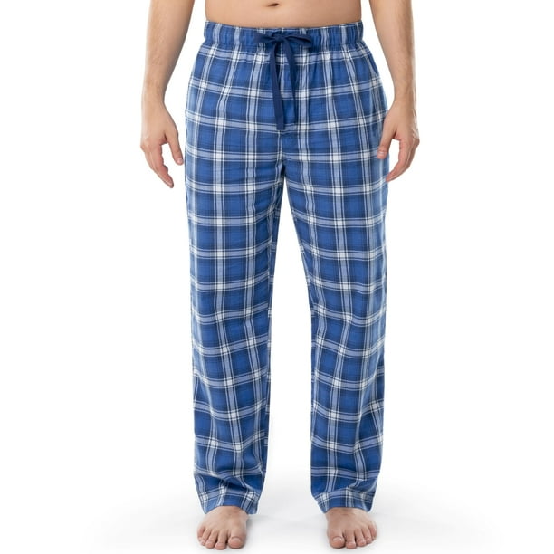 Pantalón de pijama tejido Fruit of the Loom para hombre, azul marino, 3XL