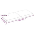 thumbnail image 2 of vidaXL Bathroom Countertop Light Brown 140x60x(2-6)cm Treated Solid Wood, 2 of 7