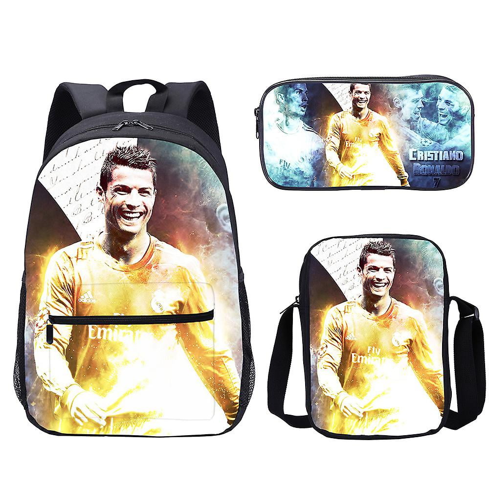 Cristiano Ronaldo Backpack Printing Outdoor Travel Sports Men backpack  Large Capacity Junior School Student Schoolbag Laptop Casual Shoulder bag |  Shopee Singapore