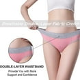 thumbnail image 2 of Minnieouse 5 piezas de ropa interior de mujer de cintura alta sin costuras, bragas simples, cintura elástica, calzoncillos, abertura de pierna Ropa interior Amarillo L, 2 of 6