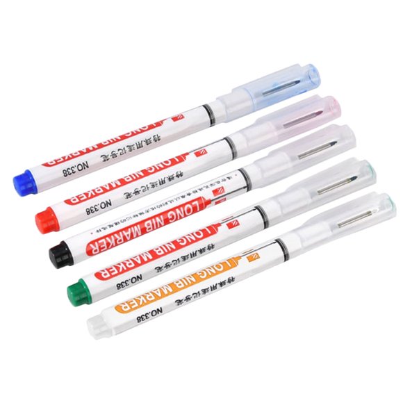 Rotulador práctico para carpintería, herramientas de carpintero, bolígrafo de pintura multiuso, 5 uds.