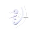 thumbnail image 3 of Soidarity Tubo de esnórquel de silicona Profesional Ergonómico Plegable Mini Adultos Deportes acuáticos Tubos de con caja de Deportes acuáticos Blanco, 3 of 6