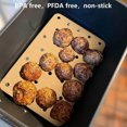 thumbnail image 4 of Multipurpose Cooking Liner, Heat Resistant Non-Stick Waterproof Perforated Parchment Paper for Air Fryer, Microwave Ovens, Easy Clean Disposable Air Fryer Liners for Kitchen (14, 4 of 5