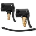 thumbnail image 4 of Worgeous  2 Pcs Air Chuck Tire Inflator Motorcycle Adapter Automotive Bike Black, 4 of 8