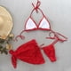 thumbnail image 5 of Tankini de moda para mujer, traje de baño floral de tres piezas, bikini de color liso, trajes de baño de 3 piezas para mujer, trajes de baño tankini para mujer, trajes de baño para mujer, ropa de play, 5 of 9