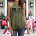 thumbnail image 5 of MOUSYA USA Flag Tank Top Women Halter Sleeveless Tops Patriotic 4th of July Shirts Distressed Graphic Summer Racerback Vest, 5 of 9
