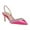 Dark Pink, variant on XYD Women Rhinestone Crystal Slingback Pumps Thin Low Heel Backstrap Sandals Elegant Dressy Evening Shoes Size 7 Dark Pink