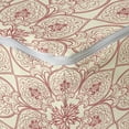 thumbnail image 4 of Antique Rectangle Pouf, Curved Tree Branch with Flowers Leaves Flourish Tile Pattern, Under Desk Foot Stool for Living Room Office Ottoman with Cover, 25", Dark Coral Beige, by Ambesonne, 4 of 4