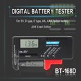 thumbnail image 2 of Comprobador de medidas electrónico BT168D, probador de baterías digitales LCD inteligente para 9V, 2 of 8