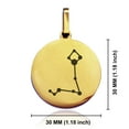thumbnail image 2 of Stainless Steel Pisces (Two Fishes) Astrology Constellation Round Medallion Pendant Necklace, 2 of 3