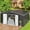 Black, variant on NETAJE 12'x14' Outdoor Metal Shed with Lockable Doors and Updated Frame for Backyard, Garden, Lawn, White