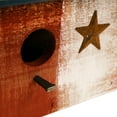 thumbnail image 4 of Bunker Hill Birdhouse - 2 Hole - With Stars Wooden Roof - Americana Stars, 4 of 9