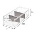 thumbnail image 4 of iDesign RPET Crisp Large Divided Bin, Set of 6, 4 of 5