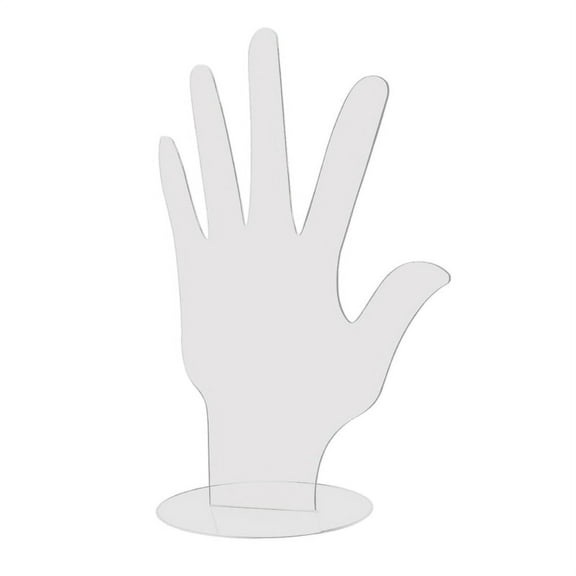 Milue Acrylic Hand Shape Jewelry Display Bracelet Ring Stand Holder for Home Decor