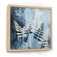 thumbnail image 2 of Designart "Elegance Amidst Blue Ferns" Ferns Floater Framed Canvas Wall Art, 2 of 5