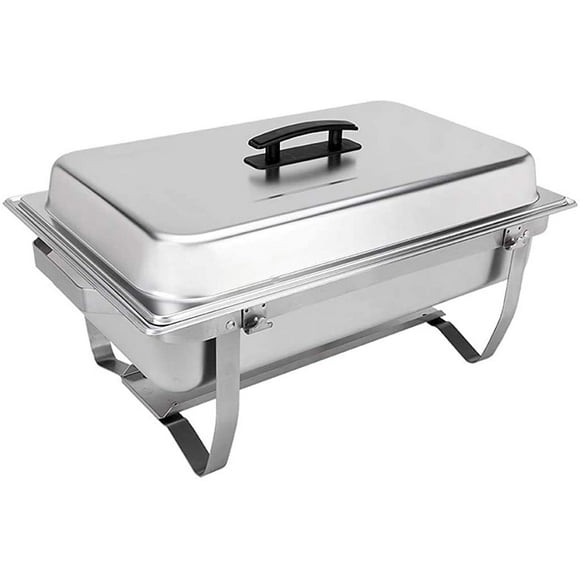 Sterno Buffet Kit Foldable Chafing Dish Buffet Set - Chafing Dishes for Buffet & Catering Food Warmers - Catering Supplies & Food Warming Trays for Buffet Party - 8-Piece Chafing D