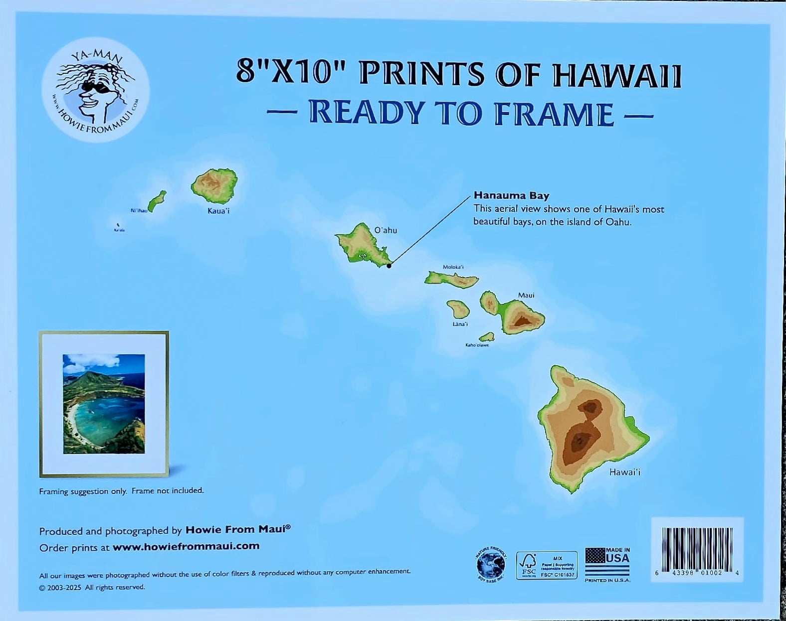 8" X 10" Color Prints with Gloss Lamination