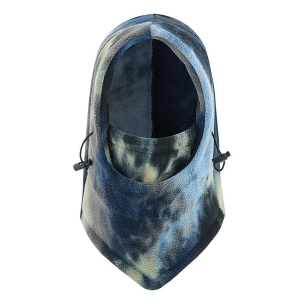 Pasamontañas transpirable para rostro completo, calentador de cuello, capucha, gorro térmico Azul oscuro