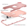 thumbnail image 2 of Decase Compatible with Apple iPhone 16 Pro Max Phone Case,Shockproof Three Layer Heavy Duty Soft Silicone Rubber Bumper+Hard Plastic Hybrid Protective Case for iPhone 16 Pro Max,Rosegold, 2 of 7