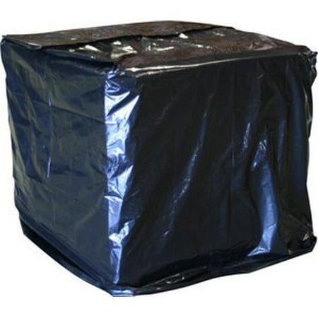 3 Mil Pallet Covers - Laddawn Uvi Protective Pallet Top Covers, 51 X 49 X 85, 3 Mil, Black, 40/Case