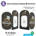 thumbnail image 3 of Big Dot of Happiness Just Engaged Photo Holder Centerpieces, 4x6 Picture Display Box, Black & White Table Decoration Centerpiece for Engagement Party Decor, 8 Count, 3 of 7