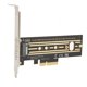 thumbnail image 2 of PCIE4.0 To NVME Adapter Card, Multilayer Protection Plug And Play Anti Interference High Speed PCIe 4.0 To NVMe Card For Desktop, 2 of 8