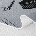 thumbnail image 5 of Erosebridal Sport Hockey Stick Quilt Full for Boys Men, Cartoon Puck Print Full Bedspread Sets, 3 Pieces, 5 of 7