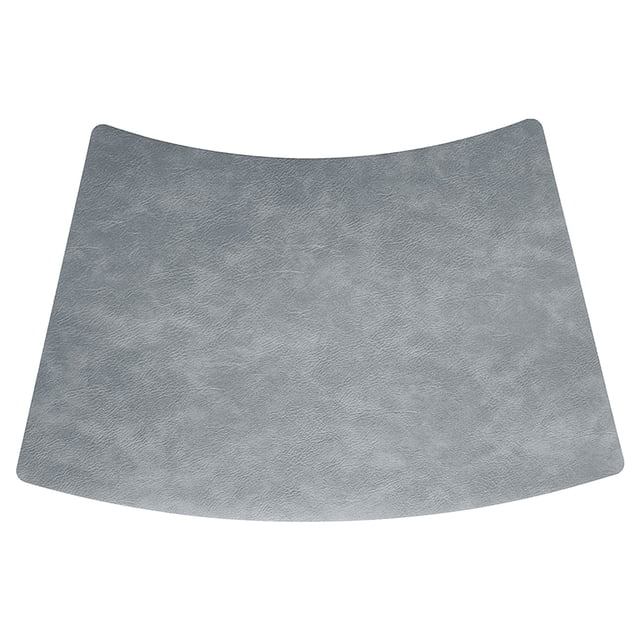 Fan Shaped Western Style Placemats Hotel Restaurant Placemats Leather Dining Placemats Fan-Shaped Western-Style Placemats European-Style Heat Table Mats Leather Patterned Placemats Kitchen Gadgets