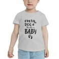 thumbnail image 2 of Every Dog Need A Cute Toddler Tshirts for Boys Girls (Gray, 2T), 2 of 5