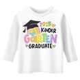 thumbnail image 4 of Children's Graduation Season Printed Three Quarter Sleeve T Shirt Top Versatile Casual Shirt for 8-9 Years, 4 of 4