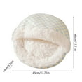 thumbnail image 3 of FeiFu Pet Bed Winter Warm Enclosed Pet Bed Enclosed Design Blocks Cold Air Keeps Pet Warm in Winter Soft Interior Ensures Pet Comfortable Suitable for Cats Dogs, 3 of 6