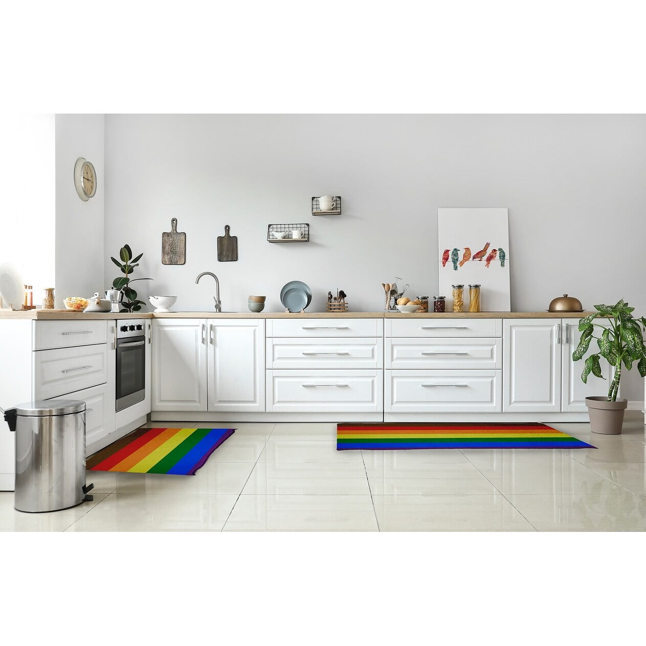 Simply Daisy 3' x 5' Inclusive Pride Chenille Rug