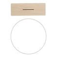 thumbnail image 1 of Espejo de maquillaje acrílico irregular, espejo de mesa, tocador, base de madera para dormitorio. C, 1 of 9