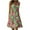 Green, variant on Uaswgudfs Sleeveless Seahorse Motif Midi Dress 2025: Women's Casual Summer A-Line Dress with Round Neck, Knee-Length Cut & Playful Tiered Skirt Red S