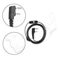 thumbnail image 5 of 2-pin earphone headset ear hook K headphones for 2-way radio walkie talkie (black), 5 of 5