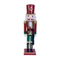 thumbnail image 2 of en Nutcracker Puppet Collectible Gift Ornament Traditional Sculpture for Themed Party Desktop Bookshelf Shop Window Holiday , Brown, 2 of 7
