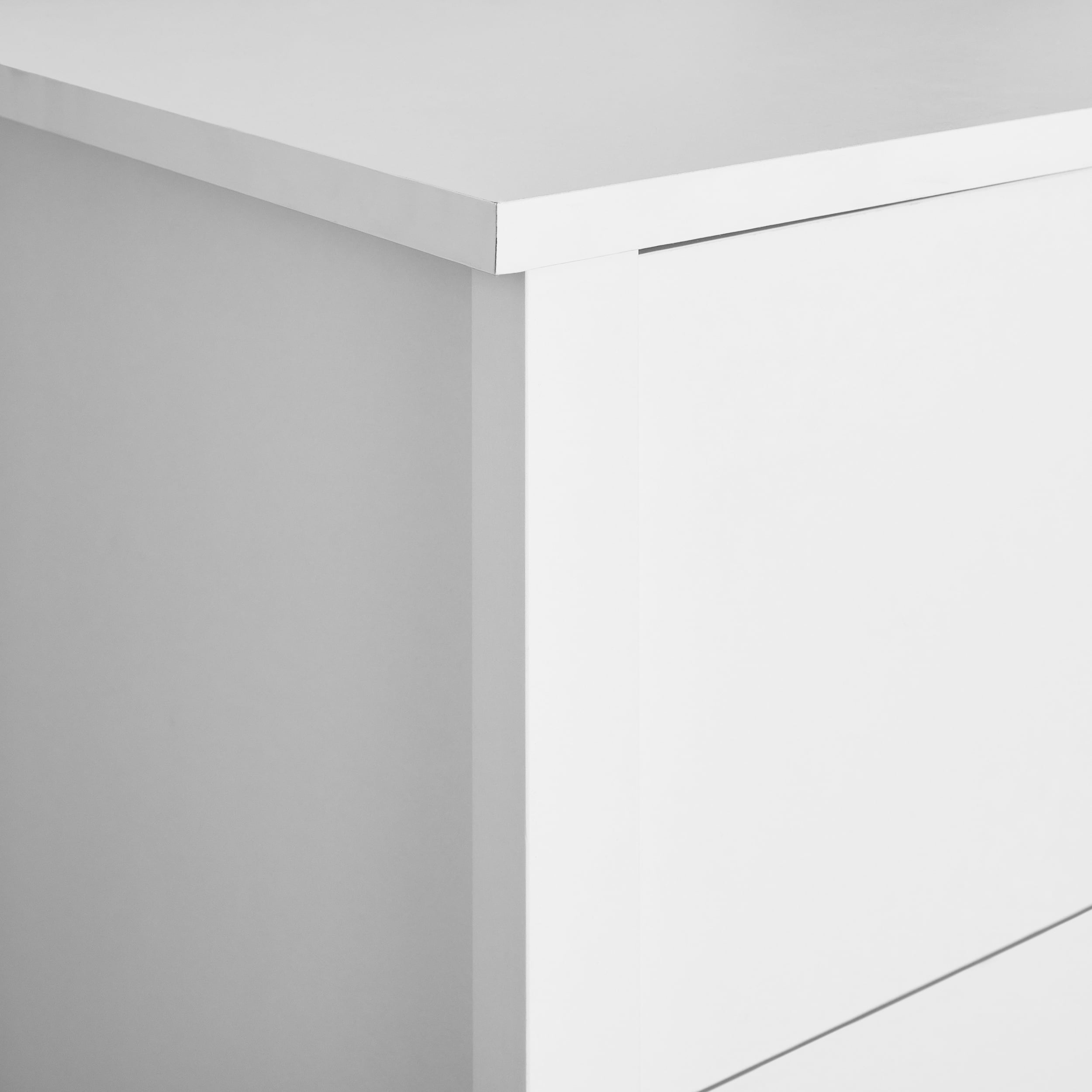 Mainstays Hillside 56.8" Wide 6-Drawer Dresser, Soft White Finish