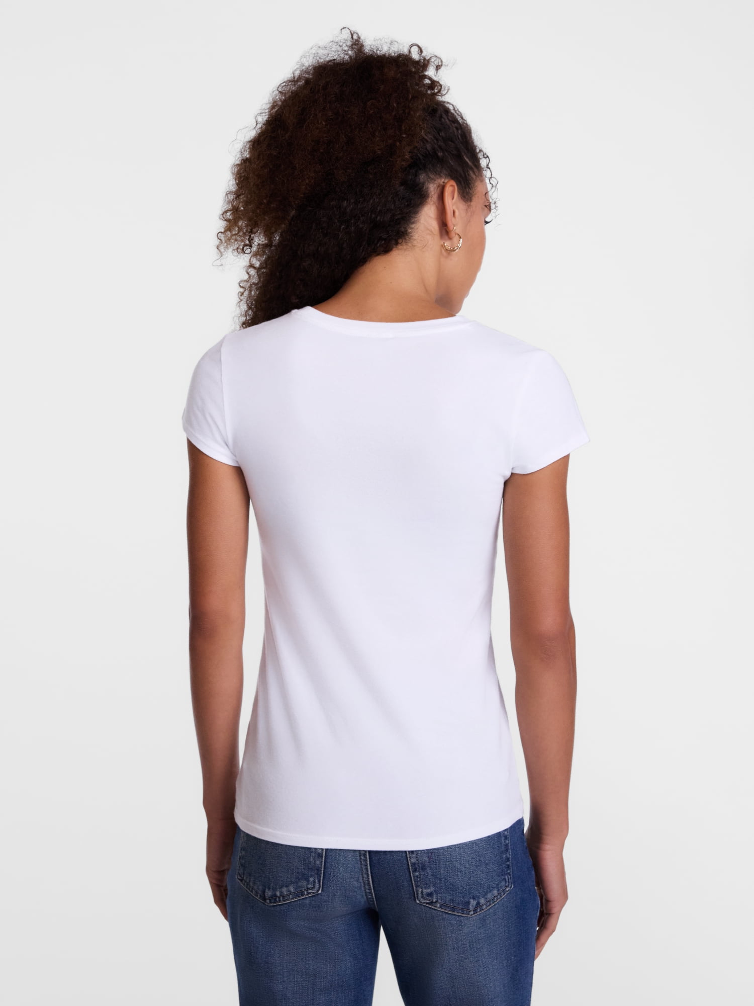 Scenario Women's and Women's Plus Tee with Short Cap Sleeves, Sizes XS-4X