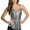 czb# Silver388, variant on Women Sequin Tank Top Sleeveless Spaghetti Strap Solid Color Sparkly Sequined V Neck Camis Crop Tops Shirt Vest Fashion Stylish Party Performance Dancewear Streetwear,Silver,L